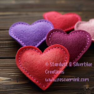 Felt Hearts (6pk)